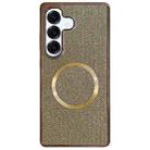 For Samsung Galaxy S24+ 5G Electroplating PC Glitter Grain MagSafe Phone Case(Gold) - 1