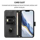 For iPhone 7 Plus / 8 Plus Line Splicing Buckle Retro Leather Phone Case(Black) - 3