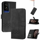 For TCL 50 5G / 50 XE / 50 XE NXTpaper Cubic Skin Feel Flip Leather Phone Case(Black) - 1