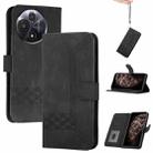 For TCL 60R 5G Cubic Skin Feel Flip Leather Phone Case(Black) - 1