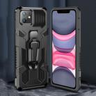 For iPhone 12 mini Machine Armor Warrior Shockproof PC + TPU Protective Case(Black) - 2