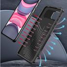 For iPhone 12 / 12 Pro Machine Armor Warrior Shockproof PC + TPU Protective Case(Black) - 3