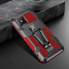 For iPhone 12 / 12 Pro Machine Armor Warrior Shockproof PC + TPU Protective Case(Red) - 1