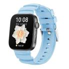 For Huawei Watch Fit 3 Silver Buckle Silicone Watch Band(Cloud Blue) - 1