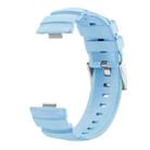 For Huawei Watch Fit 3 Silver Buckle Silicone Watch Band(Cloud Blue) - 2