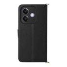 For OPPO A3X 5G / 4G / A3 5G / 4G Global Multifunctional 6-Card Slots Leather Phone Case with Wrist Strap(Black) - 3