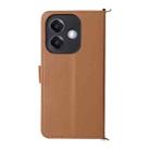 For OPPO A3X 5G / 4G / A3 5G / 4G Global Multifunctional 6-Card Slots Leather Phone Case with Wrist Strap(Brown) - 3