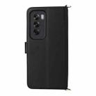 For OPPO Reno12 Pro 5G Global Multifunctional 6-Card Slots Leather Phone Case with Wrist Strap(Black) - 3
