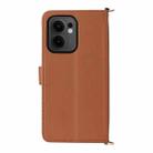 For OPPO Reno13 F 4G / 5G Multifunctional 6-Card Slots Leather Phone Case with Wrist Strap(Brown) - 3
