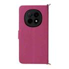 For OPPO F29 Pro 5G Global Multifunctional 6-Card Slots Leather Phone Case with Wrist Strap(Rose Red) - 3