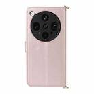 For OPPO Find X8 Ultra Multifunctional 6-Card Slots Leather Phone Case with Wrist Strap(Pink) - 3