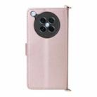 For OPPO Find X8s 5G Multifunctional 6-Card Slots Leather Phone Case with Wrist Strap(Pink) - 3