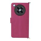 For OPPO Find X8s 5G Multifunctional 6-Card Slots Leather Phone Case with Wrist Strap(Rose Red) - 3