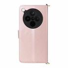 For OPPO Find X8s+ 5G Multifunctional 6-Card Slots Leather Phone Case with Wrist Strap(Pink) - 3