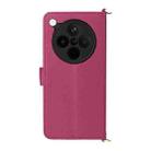 For OPPO Find X8s+ 5G Multifunctional 6-Card Slots Leather Phone Case with Wrist Strap(Rose Red) - 3