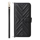 For OPPO K13 5G / K13x 5G Multifunctional 6-Card Slots Leather Phone Case with Wrist Strap(Black) - 2