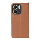 For OPPO A5x 5G / 4G Global Multifunctional 6-Card Slots Leather Phone Case with Wrist Strap(Brown) - 3
