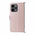 For OPPO Reno14 5G Global Multifunctional 6-Card Slots Leather Phone Case with Wrist Strap(Pink) - 3