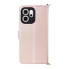 For OPPO Reno14 F 5G Multifunctional 6-Card Slots Leather Phone Case with Wrist Strap(Pink) - 3