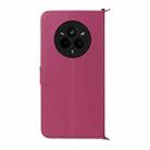 For Realme 14 Pro 5G Multifunctional 6-Card Slots Leather Phone Case with Wrist Strap(Rose Red) - 3