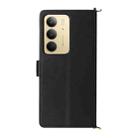 For Realme 14x 5G / C75 4G / V60 Pro 5G Multifunctional 6-Card Slots Leather Phone Case with Wrist Strap(Black) - 3