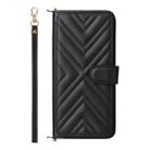 For Realme GT 7 Pro Multifunctional 6-Card Slots Leather Phone Case with Wrist Strap(Black) - 2