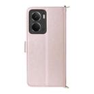 For Realme Neo7x 5G / P3 5G Multifunctional 6-Card Slots Leather Phone Case with Wrist Strap(Pink) - 3