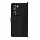For Realme 14x 5G Malaysia / V70 Multifunctional 6-Card Slots Leather Phone Case with Wrist Strap(Black) - 3
