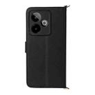 For Realme GT 7 5G Global Multifunctional 6-Card Slots Leather Phone Case with Wrist Strap(Black) - 3