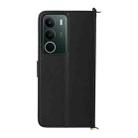 For Realme C71 4G Multifunctional 6-Card Slots Leather Phone Case with Wrist Strap(Black) - 3