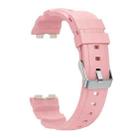 For Huawei Band 10 / 9 / 8 Silver Buckle Silicone Watch Band(Pink) - 3
