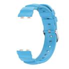 For Huawei Band 10 / 9 / 8 Silver Buckle Silicone Watch Band(Sky Blue) - 2