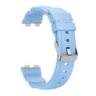 For Huawei Band 10 / 9 / 8 Silver Buckle Silicone Watch Band(Cloud Blue) - 3