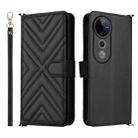 For vivo S19 Pro 5G / V40 5G Multifunctional 6-Card Slots Leather Phone Case with Wrist Strap(Black) - 1