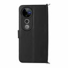 For vivo S19 Pro 5G / V40 5G Multifunctional 6-Card Slots Leather Phone Case with Wrist Strap(Black) - 3