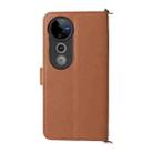 For vivo S19 Pro 5G / V40 5G Multifunctional 6-Card Slots Leather Phone Case with Wrist Strap(Brown) - 3
