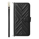 For vivo Y04 4G / Y29s 5G Multifunctional 6-Card Slots Leather Phone Case with Wrist Strap(Black) - 2