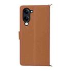 For vivo Y04 4G / Y29s 5G Multifunctional 6-Card Slots Leather Phone Case with Wrist Strap(Brown) - 3