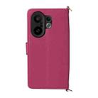 For vivo X200 FE / S30 Pro mini 5G Multifunctional 6-Card Slots Leather Phone Case with Wrist Strap(Rose Red) - 3