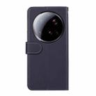 For Xiaomi 15 Ultra ABEEL Delicate Texture Splicing RFID Leather Phone Case(Blue) - 3