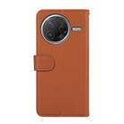 For Xiaomi Poco F7 Pro ABEEL Delicate Texture Splicing RFID Leather Phone Case(Brown) - 3