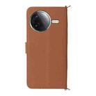 For Redmi K80 5G / K80 Pro 5G Multifunctional 6-Card Slots Leather Phone Case with Wrist Strap(Brown) - 3
