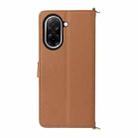 For Redmi A5 4G 173.3mm Multifunctional 6-Card Slots Leather Phone Case with Wrist Strap(Brown) - 3