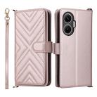 For Redmi Turbo 4 Pro 5G Multifunctional 6-Card Slots Leather Phone Case with Wrist Strap(Pink) - 1