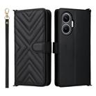 For Redmi Turbo 4 Pro 5G Multifunctional 6-Card Slots Leather Phone Case with Wrist Strap(Black) - 1