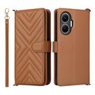 For Redmi Turbo 4 Pro 5G Multifunctional 6-Card Slots Leather Phone Case with Wrist Strap(Brown) - 1