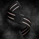 22mm Parachute Buckle Stripe Nylon Elastic Braided Watch Band(Black Starlight) - 3