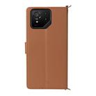 For Asus ROG Phone 9 / 9 Pro Multifunctional 6-Card Slots Leather Phone Case with Wrist Strap(Brown) - 3