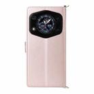 For Cubot A30 Multifunctional 6-Card Slots Leather Phone Case with Wrist Strap(Pink) - 3