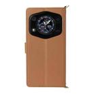 For Cubot A30 Multifunctional 6-Card Slots Leather Phone Case with Wrist Strap(Brown) - 3